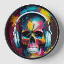 Search for skull clocks Illustration