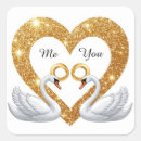 Search for elegant swan wedding stickers Swans