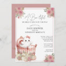 Search for pink booties baby shower invitations For her