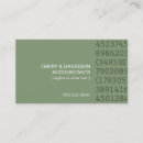 Search for accounting numbers business cards Cpa