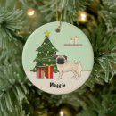 Search for cute dog christmas tree decorations Green