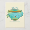 Search for love tea postcards Kawaii
