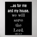Search for as for me and my house we will serve the lord posters Scripture
