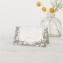 Search for burlap and lace place cards Country