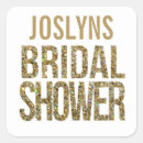 Search for gold bridal shower stickers Typography
