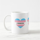 Search for transgender pride flag mugs White