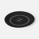 Search for black and white paper plates Simple