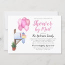 Search for long distance baby shower invitations Watercolor