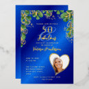 Search for royal blue 50th birthday invitations 50 and fabulous