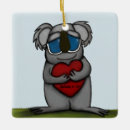 Search for koala bear christmas tree decorations Heart