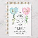 Search for valentine gender reveal invitations He or she
