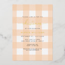 Search for peach christening invitations Girl baptism