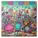 Search for mexican day of the dead tiles Skeleton