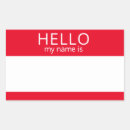Search for red name stickers Identification