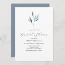 Search for botanical bridal invite invitations Dusty blue