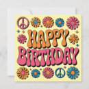 Search for hippie birthday cards Seventies