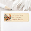 Search for fall in love return address labels Floral