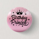 Search for birthday princess badges Party