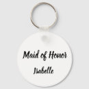 Search for maid of honour key rings Black and white