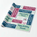 Search for color block wrapping paper Blue
