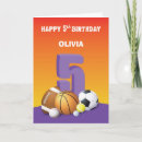 Search for girl 5th birthday cards Five