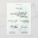 Search for signature postcards Engraving