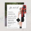 Search for red black graduation invitations University