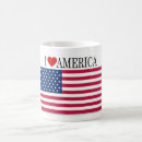 Search for heart flag mugs Red white and blue