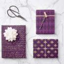 Search for purple and gold wrapping paper Typography