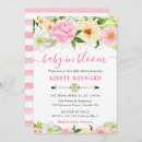Search for pink and yellow baby shower invitations Flowers