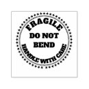 Search for do not bend rubber stamps Handle with care