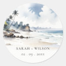Search for ocean wedding stickers Simple minimal
