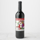 Search for naughty wine labels Santa