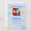 Search for cute kids birthday invitations Blue