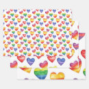 Search for rainbow holiday wrapping paper Hearts