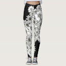 Search for black and white flowers leggings Trendy