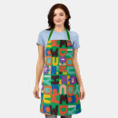 Search for memorabilia aprons Vibrant pattern