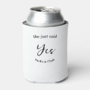 Search for engagement can coolers She said yes