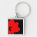 Search for vibrant red key rings Flower