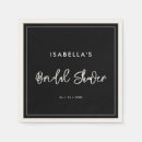 Search for bridal shower napkins Black
