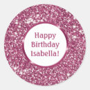 Search for faux pink glitter stickers Elegant