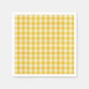 Search for yellow gingham napkins Simple