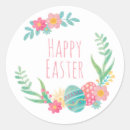Search for happy easter wreath stickers Elegant