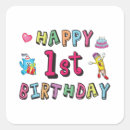 Search for 1 year stickers Kids birthday