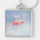 Search for piglets key rings Flying pig