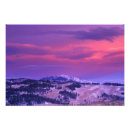 Search for mountain range art Sunset