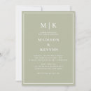 Search for black green white wedding invitations Modern