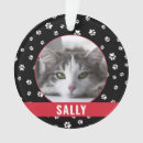 Search for white cat christmas tree decorations Red