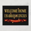 Search for welcome home card postcards Uss abraham lincoln