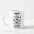 Search for bathroom mugs Toilet humor